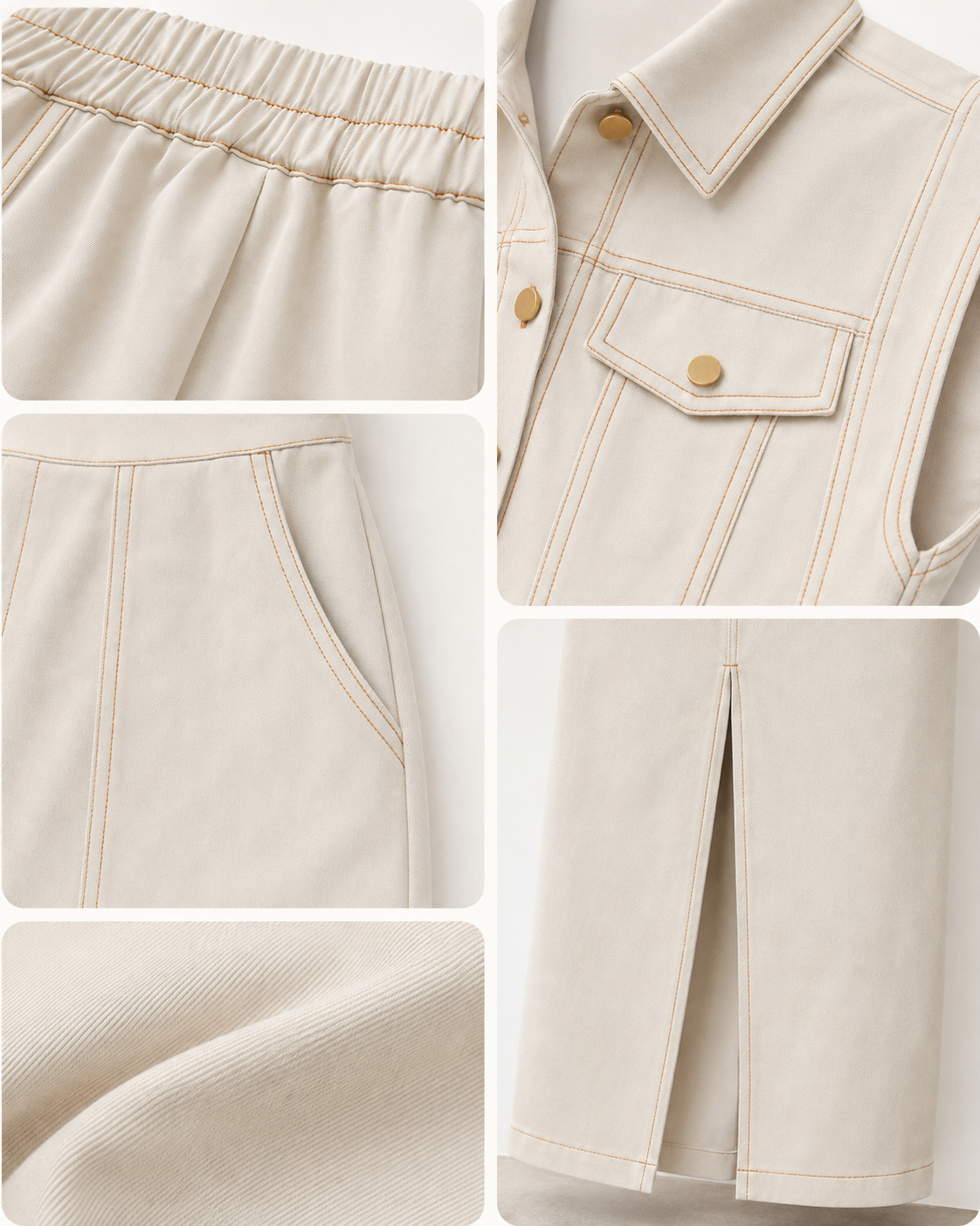 Conjunto Isadora - Top e Saia Midi